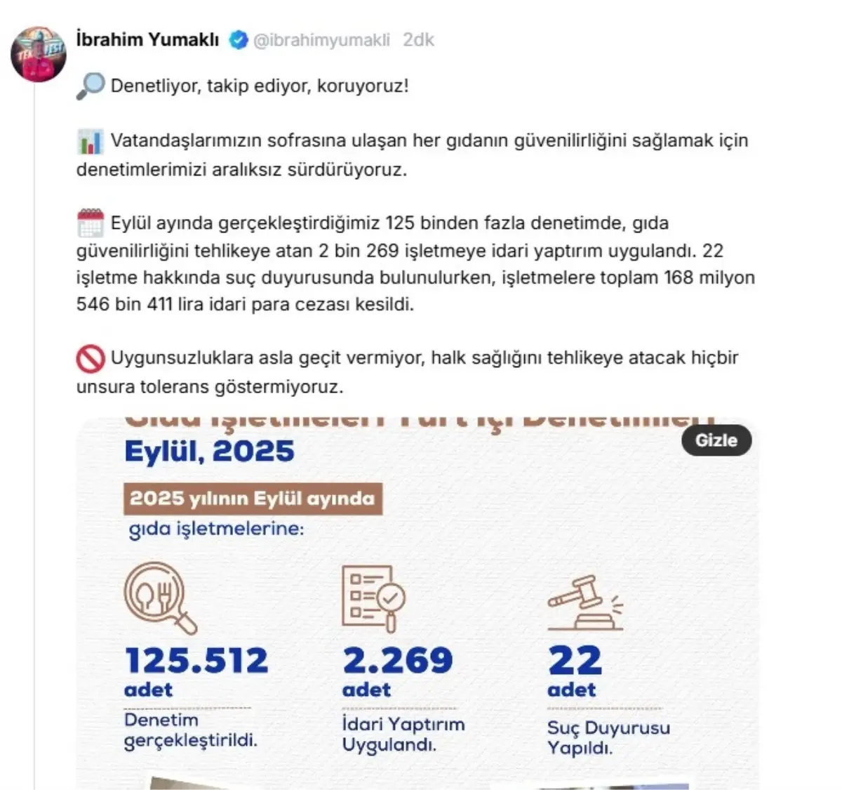 gida guvenligi denetimlerinde 168 milyon lira ceza jxJXtB4R