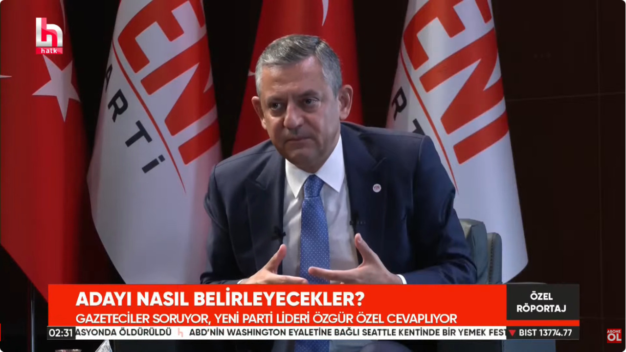 Ozgur ozel baskin secim planini acikladi yeni partinin potansiyel oy oranini da verdi u9dwDSVx